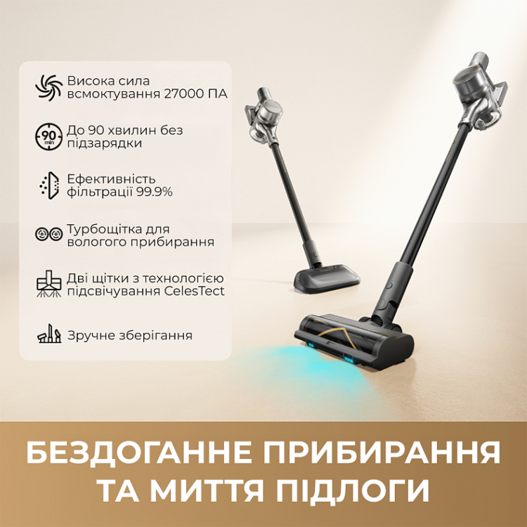Акумуляторний пилосос Dreame R20 Aqua (VTV21A) (EU)