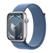 Apple Watch Series 9 GPS 41mm Silver Aluminum Case with Winter Blue Sport Loop (MR923) бу