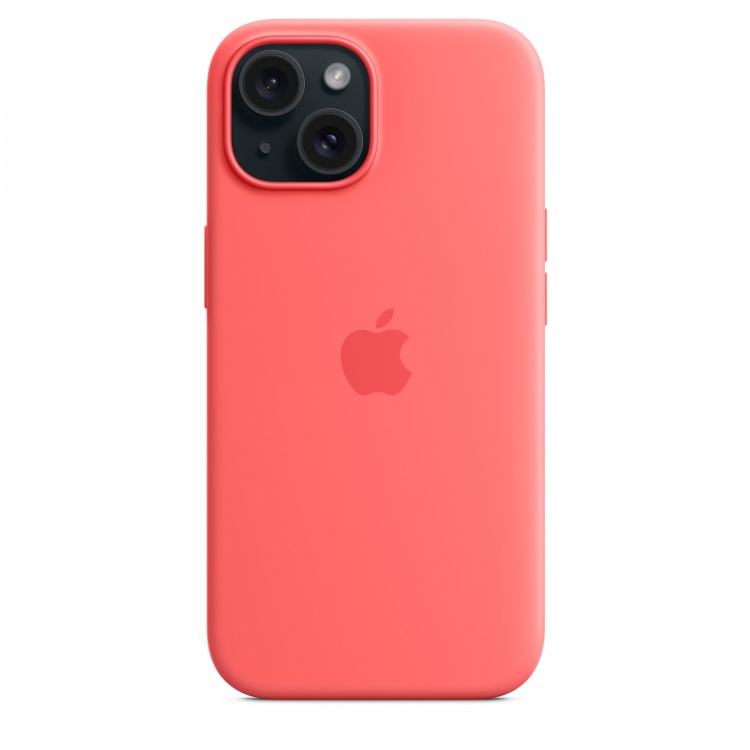 Чохол Apple Silicone Case для iPhone 15 with MagSafe (Guava)