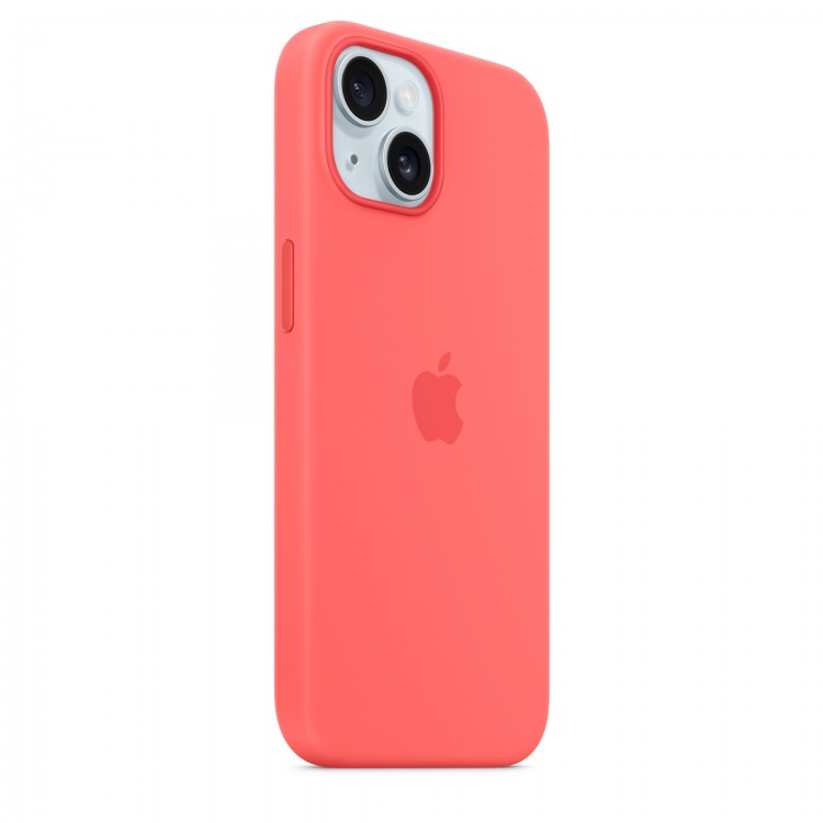 Чохол Apple Silicone Case для iPhone 15 with MagSafe (Guava)