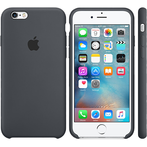 Чехол Smart Silicone Case для iPhone 6/6S Original (FoxConn) (Charcoal Grey)