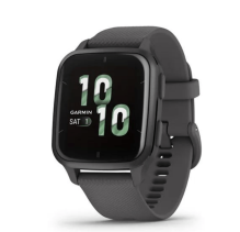 Garmin Venu Sq 2 Slate Aluminum Bezel with Shadow Gray Case and Silicone Band (010-02701-00/10)