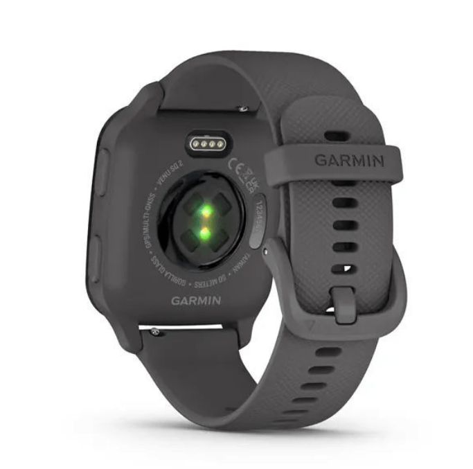 Garmin Venu Sq 2 Slate Aluminum Bezel with Shadow Gray Case and Silicone Band (010-02701-00/10)