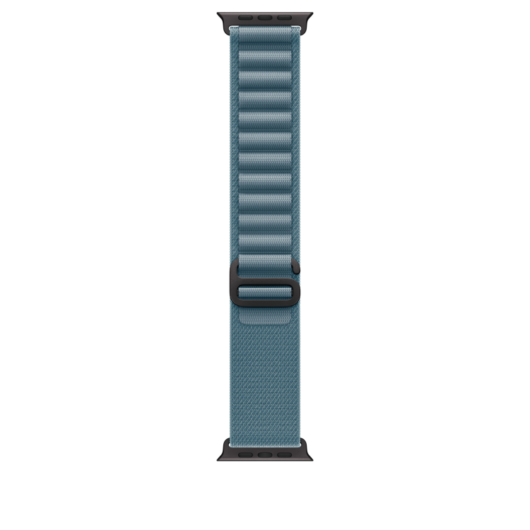 Ремінець Apple Alpine Loop для Apple Watch 49/46/45/44mm Light Blue - L - Black Titanium Ремінець Apple Alpine Loop для Apple Watch 49/46/45/44mm Light Blue - L - Black Titanium