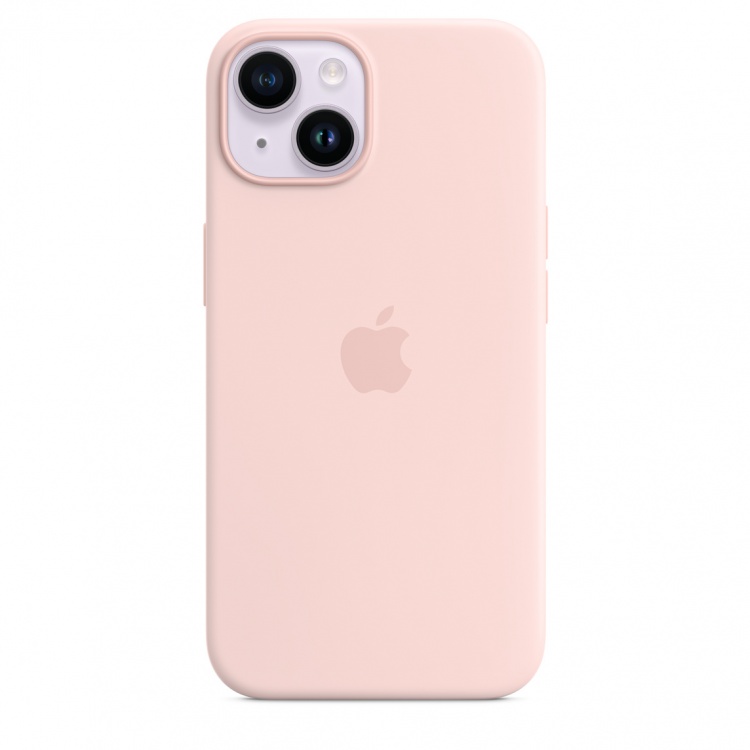 Чохол Silicone Case для iPhone 14 (FoxConn) (Chalk Pink)