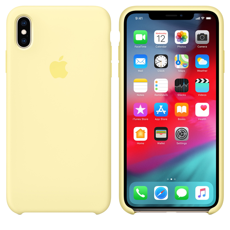Чехол Smart Silicone Case для iPhone Xs Max Original (FoxConn) (Mellow Yellow)