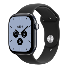Apple Watch Series 12 GPS + LTE 42mm Night Blue Ceramic Case with Black Sport Band - S/M