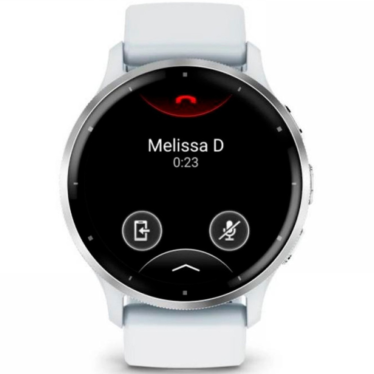 Garmin Venu 3 Silver Stainless Steel Bezel with Whitestone Case and Silicone Band (010-02784-00)
