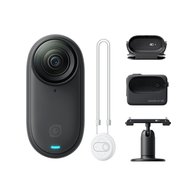 Екшн-камера Insta360 GO 3S 4K Standard Bundle 128GB Midnight Black (CINSAATA_GO3S13)