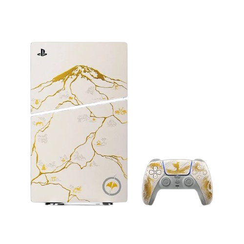 Ігрова приставка Sony PlayStation 5 Slim (Blu-Ray) (Ghost of Yotei Gold Limited Edition Bundle) (1TB) Ігрова приставка Sony PlayStation 5 Slim (Blu-Ray) (Ghost of Yotei Gold Limited Edition Bundle) (1TB)