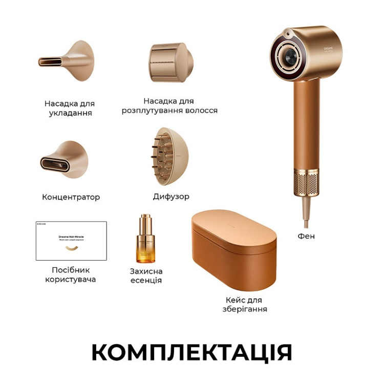 Фен Dreame Miracle Pro (AHX30) (Gold) Фен Dreame Miracle Pro (AHX30) (Gold)