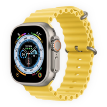 Apple Watch Ultra 49mm Titanium Case with Yellow Ocean Band (MNHG3) бу