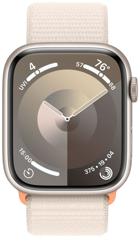 Apple Watch Series 9 GPS 41mm Starlight Aluminum Case with Starlight Sport Loop (MR8V3) бу