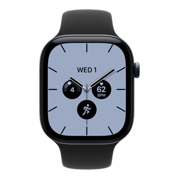 Apple Watch Series 12 GPS + LTE 42mm Night Blue Ceramic Case with Black Sport Band - M/L Apple Watch Series 12 GPS + LTE 42mm Night Blue Ceramic Case with Black Sport Band - M/L
