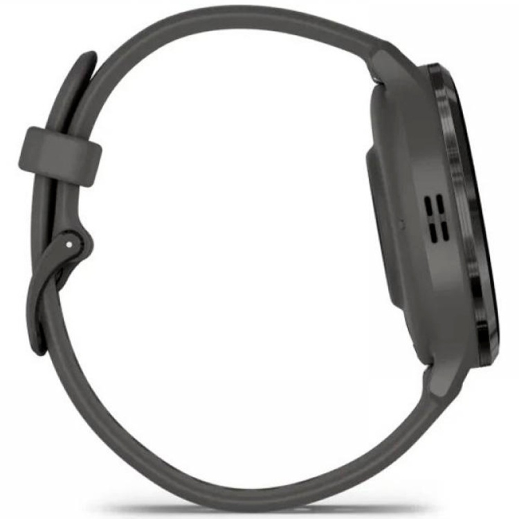 Garmin Venu 3S Slate Stainless Steel Bezel with Pebble Gray Case and Silicone Band (010-02785-00)